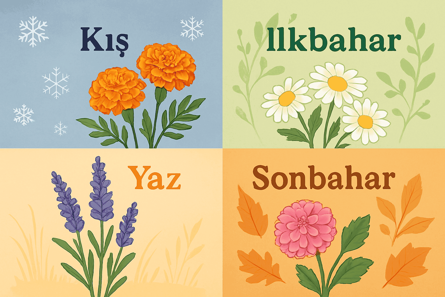 Mevsimlik Çiçekler: Hangi Ay Ne Ekilir?