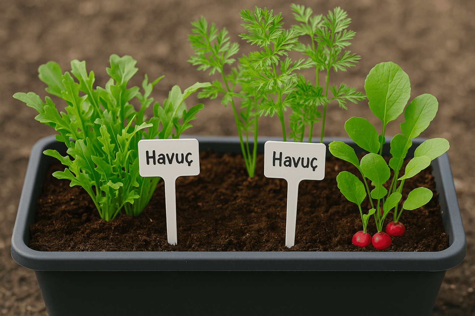 Saksıda Havuç, Turp ve Roka Gibi Kök Sebzeler Yetiştirme Rehberi