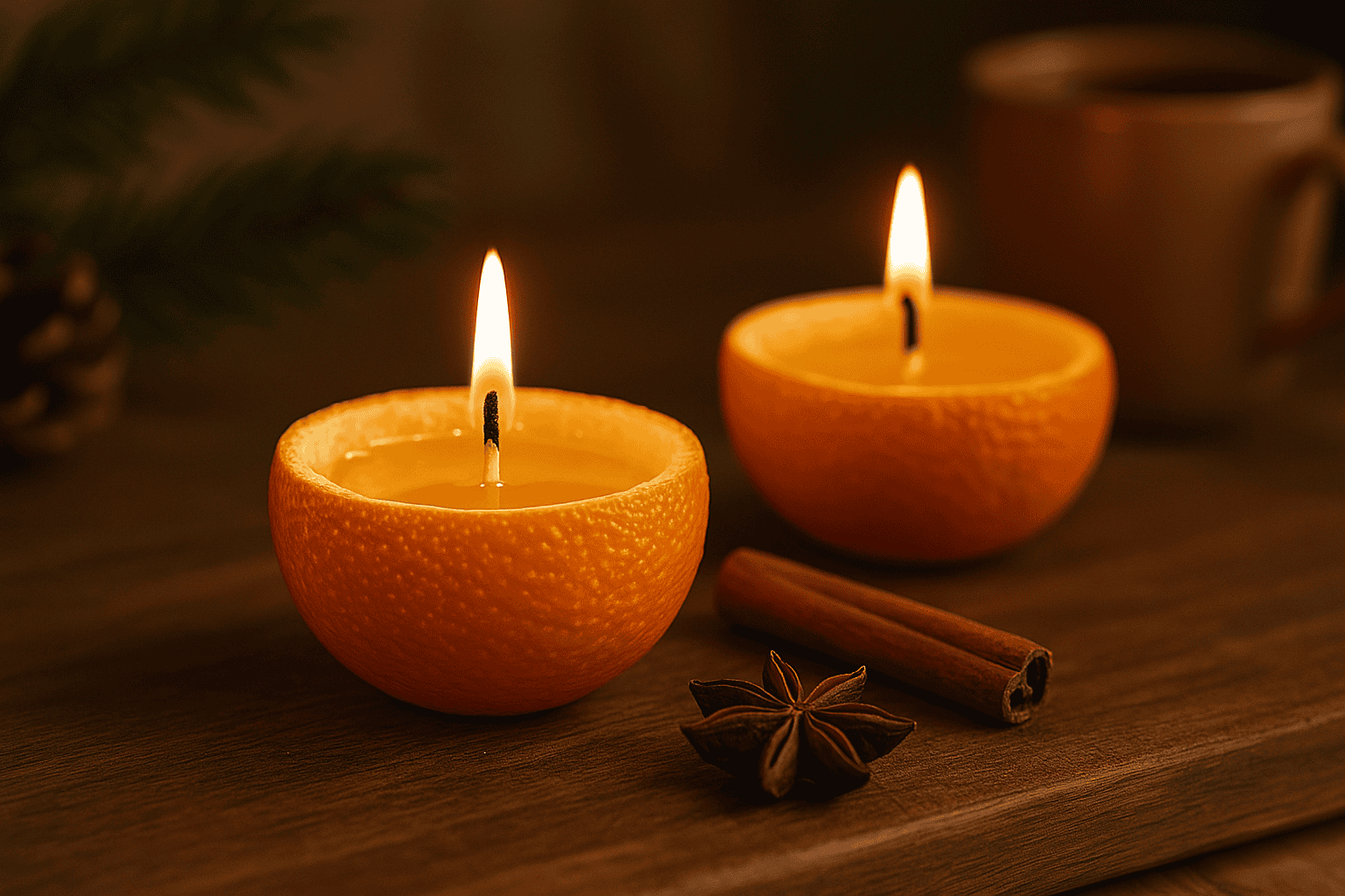 Portakal Kabuğundan Doğal Mum