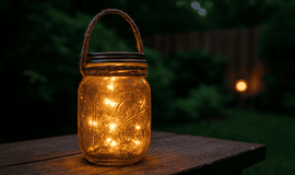 Kavanozdan Bahçe Feneri Yapımı