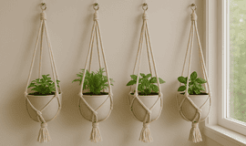 Eski Tişörtlerden Saksı Askısı